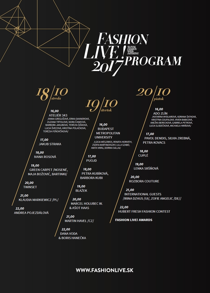 fashionlive 2017 program
